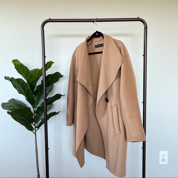 Zara Waterfall Camel Coat - Picture 3 of 7